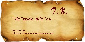 Tárnok Nóra névjegykártya